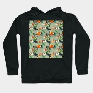 Butterfly Florals Print Hoodie